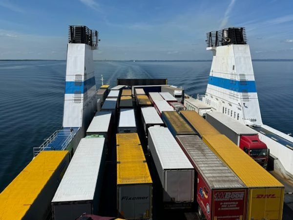 Containers on a Ship